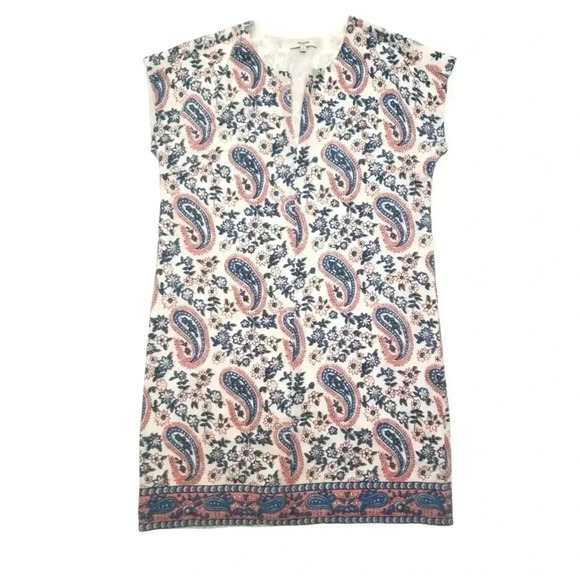 {Madewell} Silk Tunic Dress In Flora Paisley - Picture 6 of 13